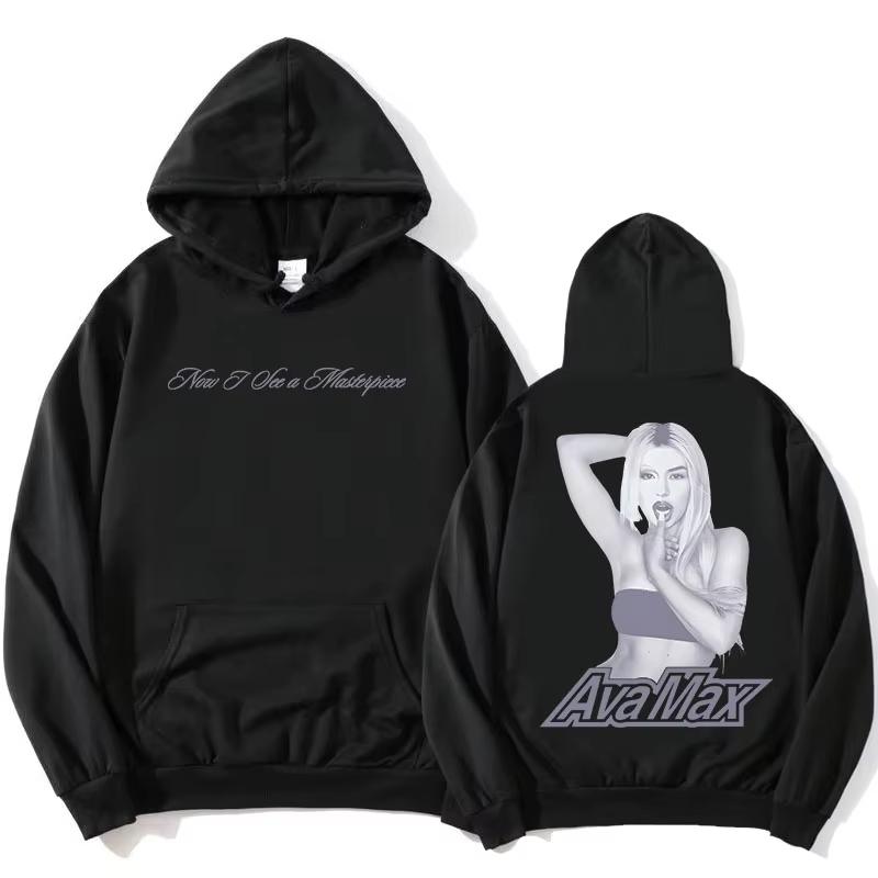 Ava Max Don't Click Play Album Men's long-sleeved hoodie graphic casual sportswear a masterpiece of hoodies