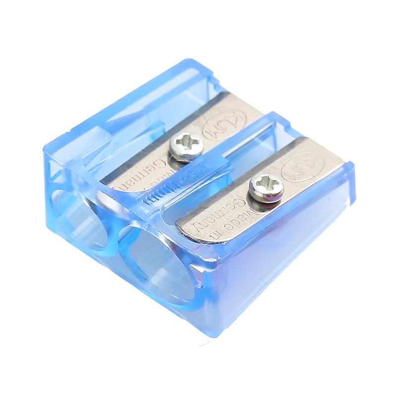 KUM 410K Double Hole Pencil Sharpener with High Hardness and Sharpness Blades, 8mm & 11mm, Brand New PS Plastic.