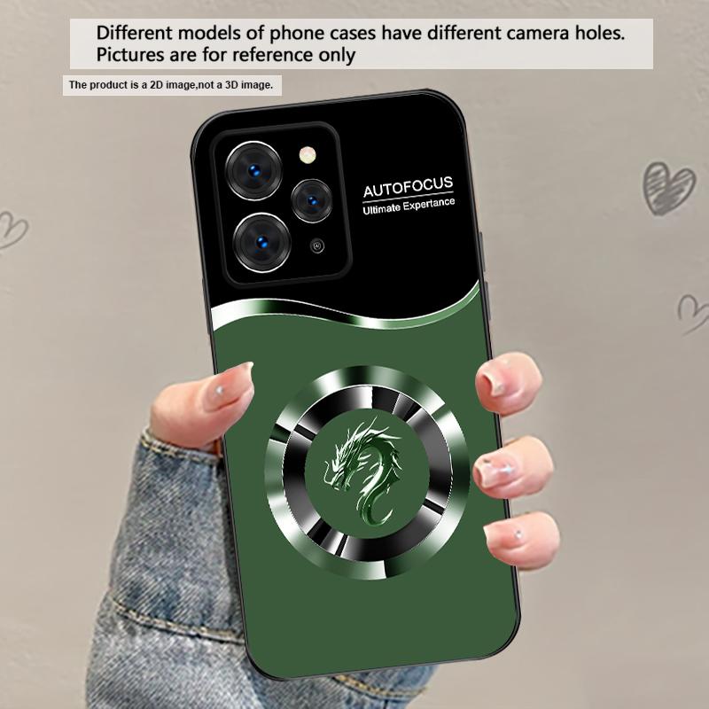 Circle New Dragon Head For Redmi Note 9 9S 10 11 12 12S 13 Pro+ Plus 5G India 14 Pro 4G Global 14S 13C 14C TPU Soft Phone Case