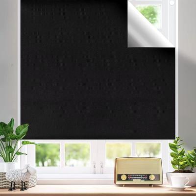 Curtain No Drilling Shade Adhesive Hook And Loop Tape Fully Blinds For Baby Nursery RV Travel