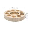 New 10 Holes Essential Oil Display Stand Wooden Round Perfume Storage Rack Smooth Shelf Rack For Oil Bottle Organizer