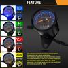Cafe Racer  Custom Motorcycle Mechanical Speedometer with LED Indicator Odometer 220km h