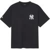 T Shirts Men's Black Crew Neck Moderate Straight Fit 3ATSM0744-50BKS