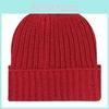 Womens Knitted Striped Beanie Thickened Warm Coldresistant Snowfield Winter