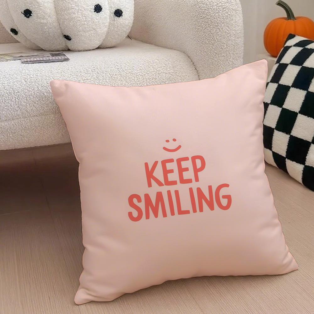 Colorful Cheerful Art Cartoon Rainbow Sun Cushion Cover Throw Pillow Cover Hidden Button Durable Polyester Chair Cushion