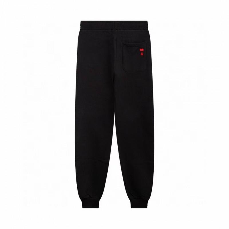 Cotton Couple Matching Set Oversized Hoodie With Heart Print Loose Fit Jogger Pants Men Women