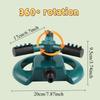 Lawn Sprinkler Automatic Garden Water Sprinklers Irrigation System Large Area Coverage Rotation 360° Watering Irrigation Supply