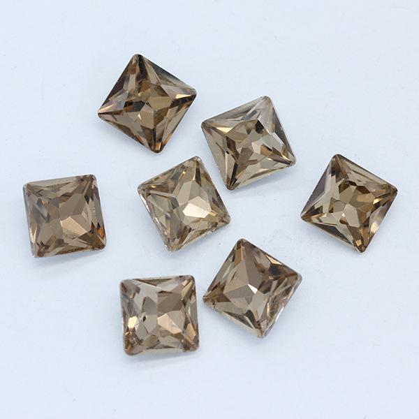 Multi-Colored Square Crystal Glass Gems – Decorative Artificial Stones for Clothing, Shoes, and Packaging