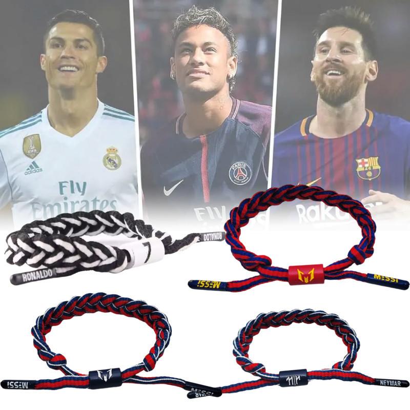 Bracelet Adjustable Fabric Messi Ronaldo Neymar Wristbands Superstar Soccer