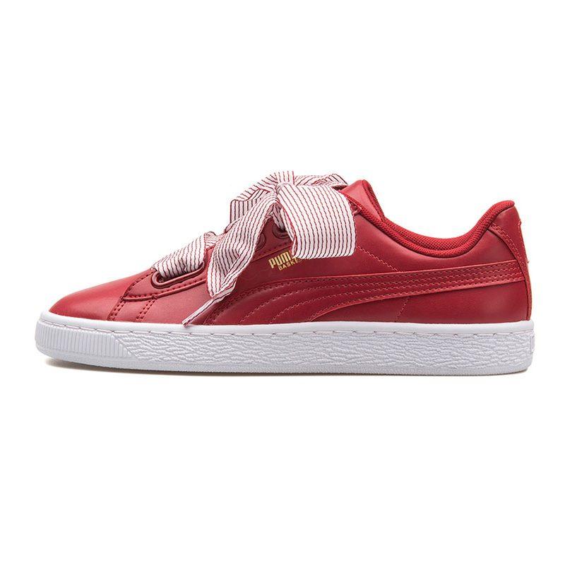 PUMA Enzobasket Heart Shoes Red/White Women's 365198-02