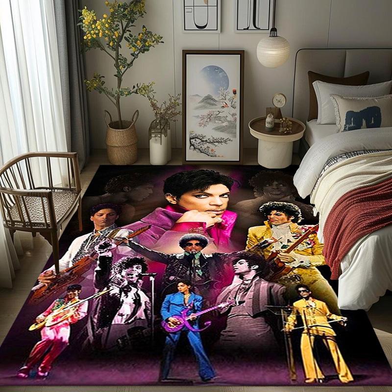 Prince's Iconic Guitar Artistry carpet Living room and bedroom mats floor mats Art Bathroom mat Room