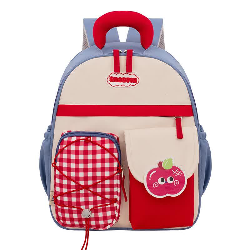 Kids Cute Cartoon School Backpack синий
