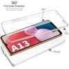 För Samsung Galaxy A13 Fodral 360 graders helkroppsfodral Sumsung A 13 A13 4G 5G SM-A135F A137F Mjuk silikon PET+Hård PC Genomskinlig skydda coques