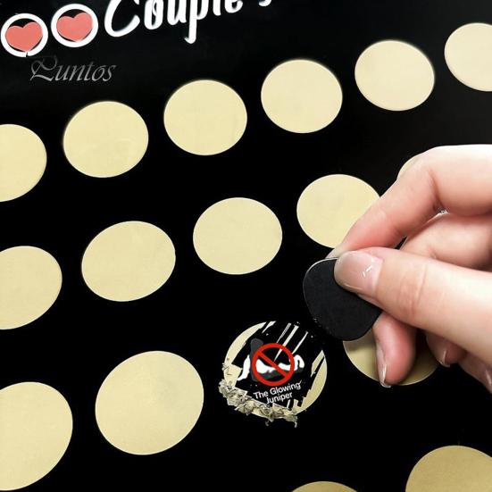 Ζευγάρι Ξυστό 100 Dates Αφίσα Αξέχαστη Συναρπαστική Ημερομηνία Ξυστό Δώρο για την Ημέρα του Αγίου Βαλεντίνου
