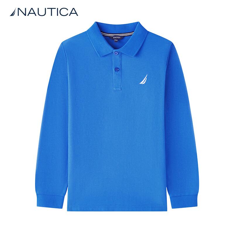 NAUTICA Kids' Long Sleeve Polo Shirt