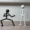 2ps 3D Printed Matchstick Figures, Flexible Four Limb Tabletop Game Decorations Ideal Gifts for Easter, Halloween, and Christmas