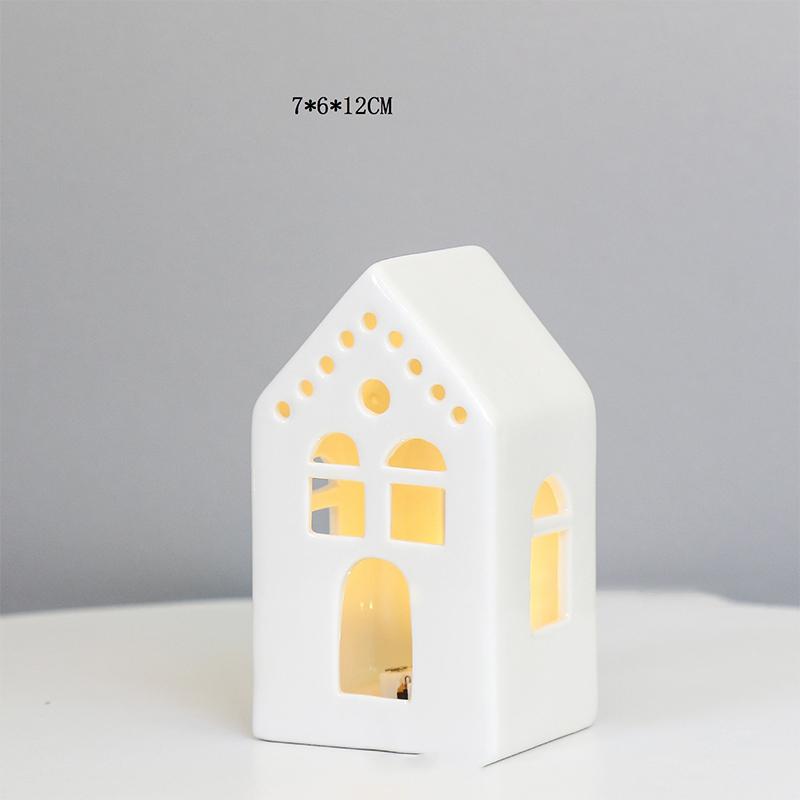 Keramikos namas žvakidė Keraminė arbatinės žvakidė Žvakių degiklis namų miegamojo dekoravimui Įkurtuvių dovana