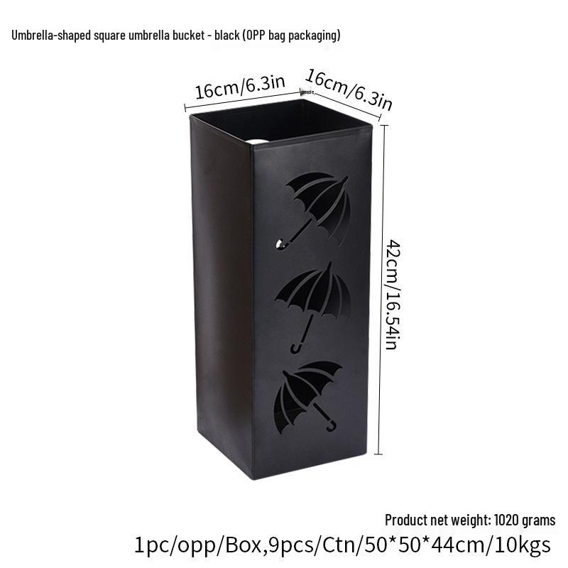 Металлическая квадратная подставка для зонтов и органайзер для хранения газет сухоцветов рыболовных снастей и трекинговых палок 2570₽