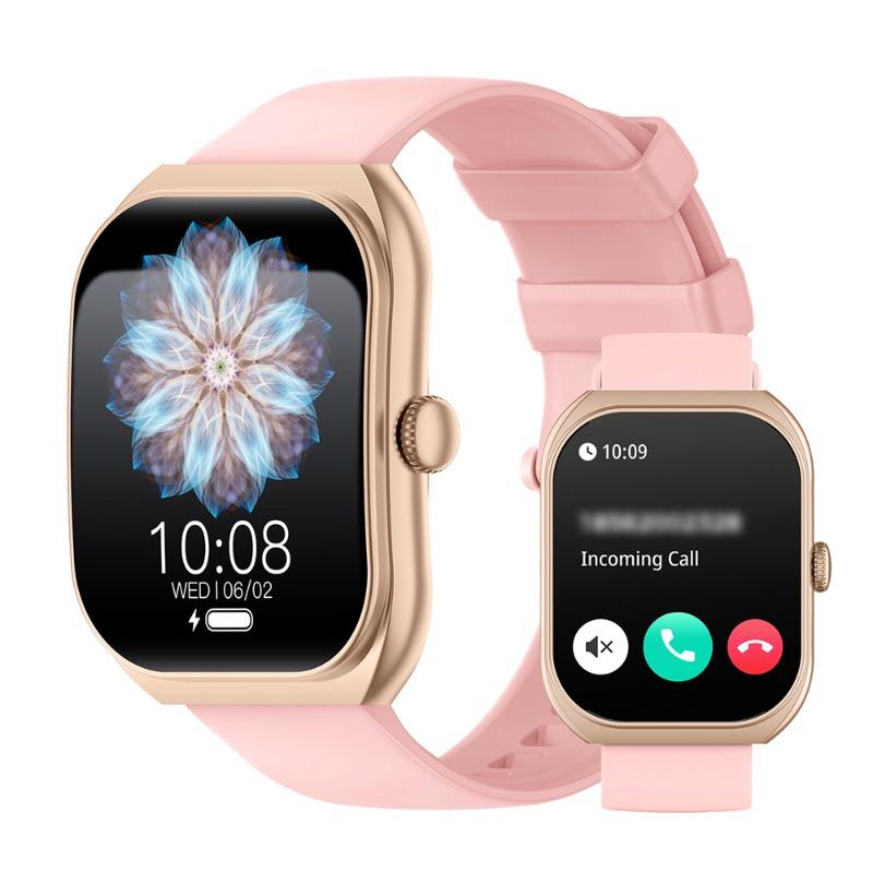 Ozlun Bozhilun Smart Watch Bluetooth Call Curved Screen Multifunctional Sports Long Battery Life Blood Pressure Smart Meter розовый