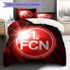FCN log Bedding Quilt Set Quilt Cover Pillowcase Home Decoration Birthday Gift (1 * duvet cover + 2 * pillowcase, without core)