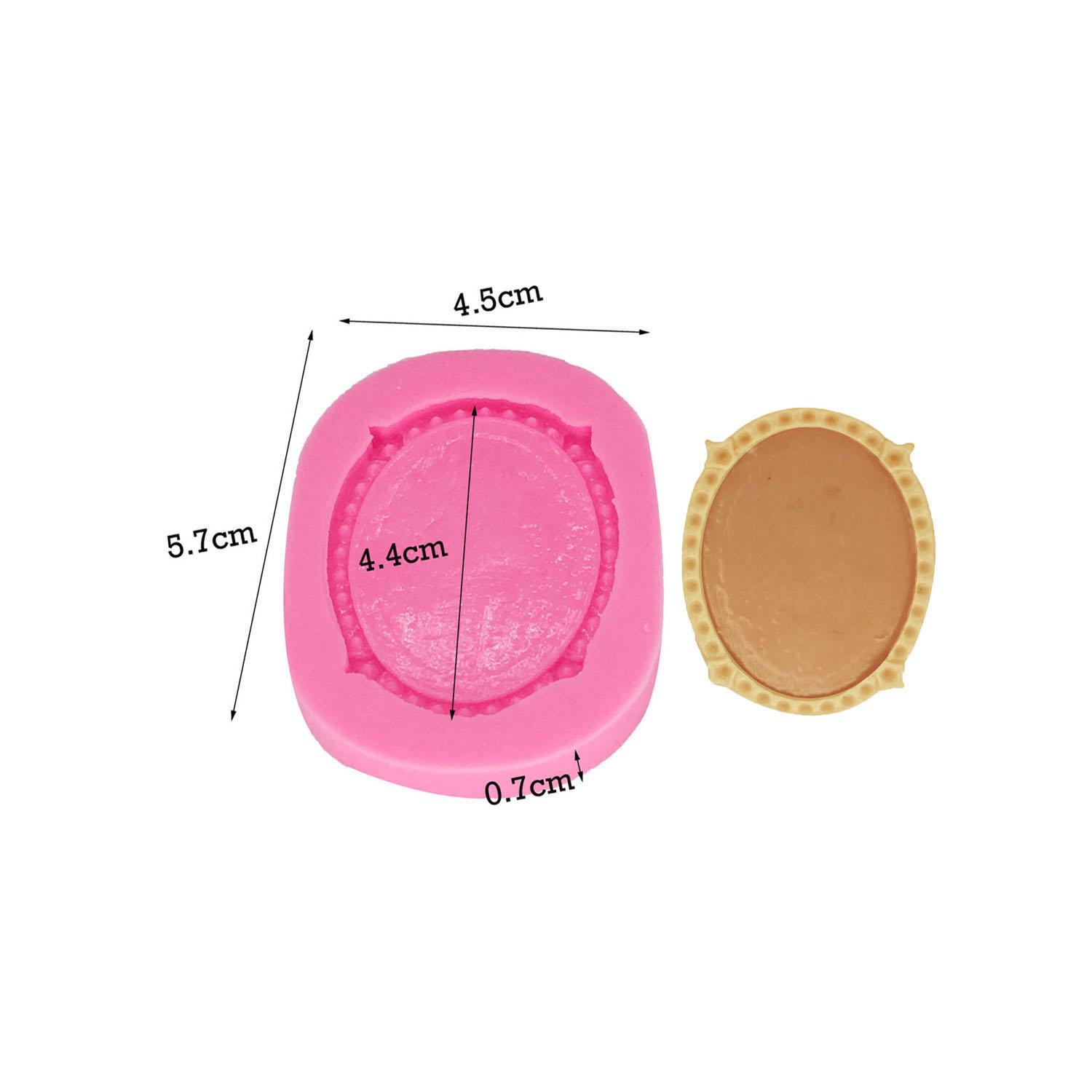 

Овальная рамка силиконовая форма для шоколадных кексов Sugarcraft форма для выпечки помадка инструменты для украшения торта