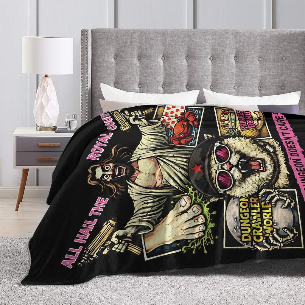 Dungeon Crawler Carl Royal Court Princess Donut DCC Blankets Wool Vintage Warm Throw Blanket for Bedding Lounge Autumn/Winter,