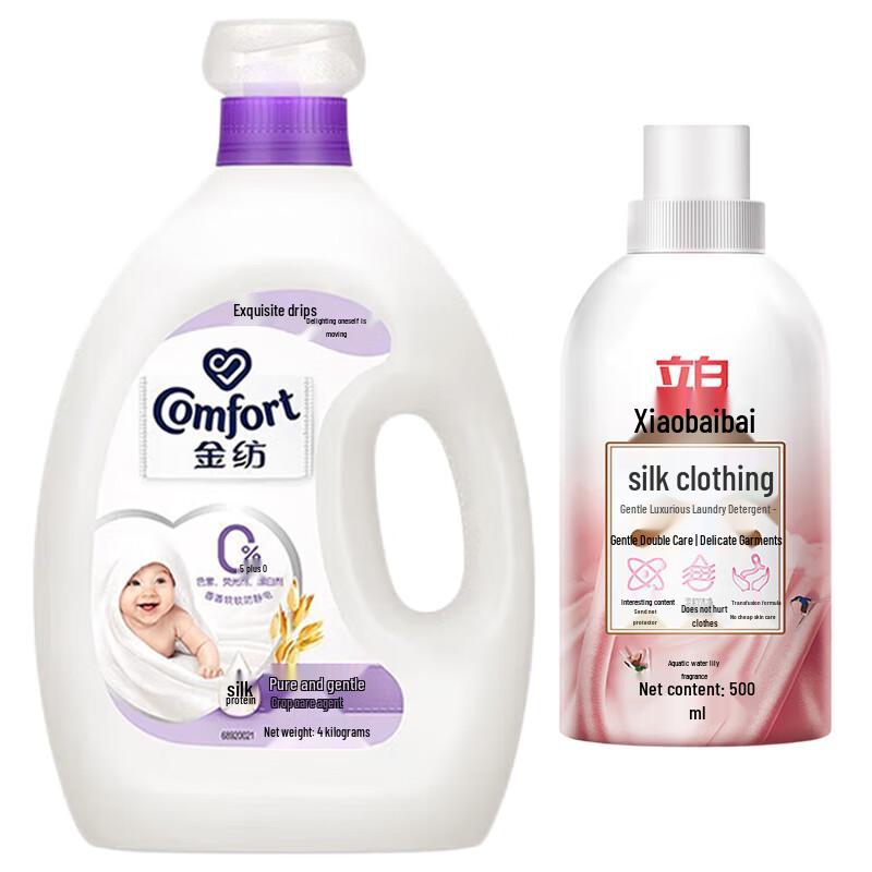 Comfort Fabric Softener 4L & Silk Laundry Detergent 500g Bundle