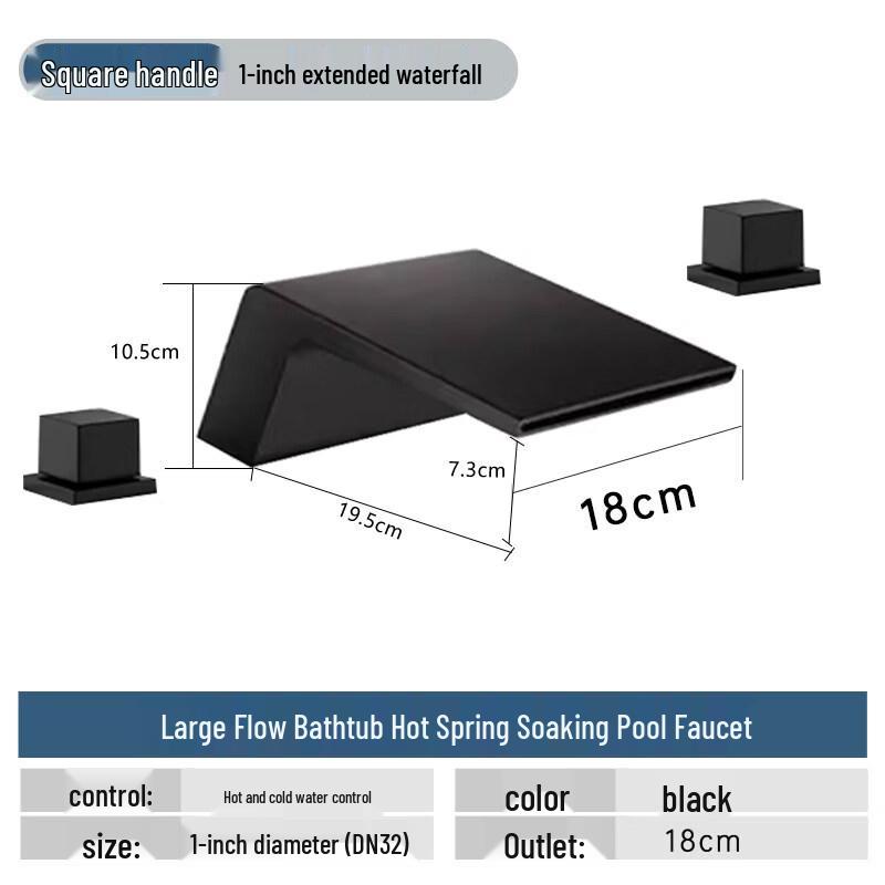 TLXT Hot Spring Bathtub Concealed Faucet