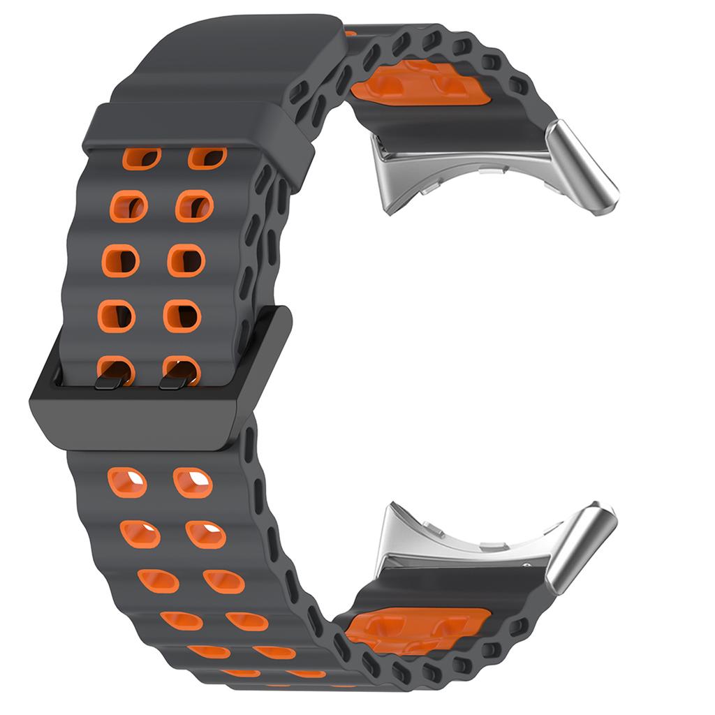 Banda Océano Marino Para Google Pixel Watch 4/3 45mm Correa de Silicona Bicolor para Pixel Watch 3/4 45mm Pulsera Deportiva Transpirable