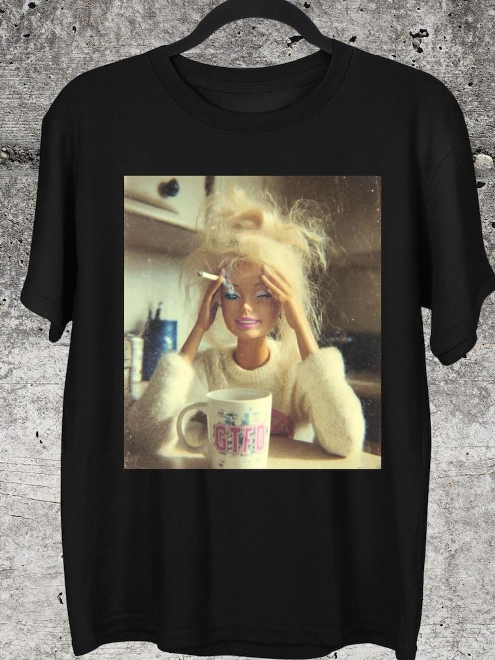 Funny Distressed Doll Face Meme Shirt Gift for WomanSarcastic Doll Face ShirtViral Internet Shirt Cringy Shirts Unhinged Tee ... S разноцветный