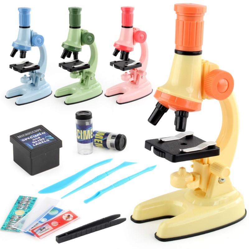 Children'S Science Microscope Led High Definition Light Science Experimental Education Toys For Kids Student Science Tool Gifts
