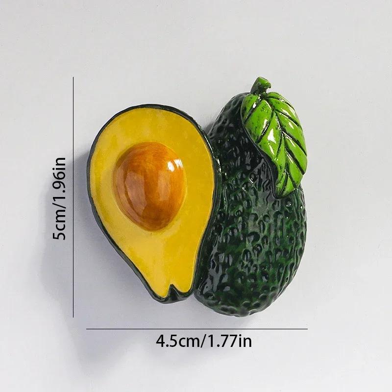Creative Fridge Magnet Decor 3D Cute Cartoon Fruit Message Board Refrigerator Magnet Sticker for Kids Toy Gift Home Decoration