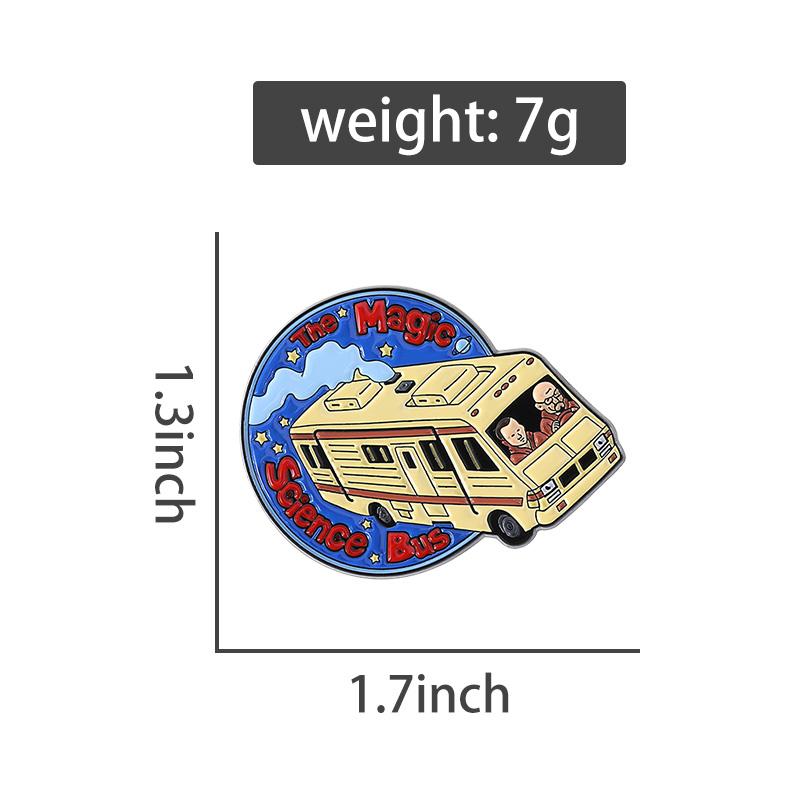 Anime Filme Emaille Pins Custom Autos Busse Broschen Anstecknadeln Kleidung Cartoon Lustiger Schmuck Geschenk für Kinder Freunde