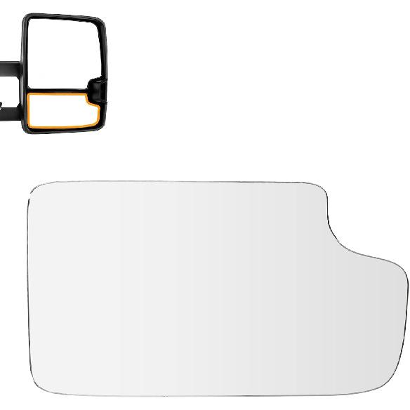 Towing Mirror Glass Fitss 1999-2018 For Chevy Silverado For GMC Sierra 1988-1998 For Chevy/For GMC C1500/K1500 Non-Heated Right Side Lower onvex
