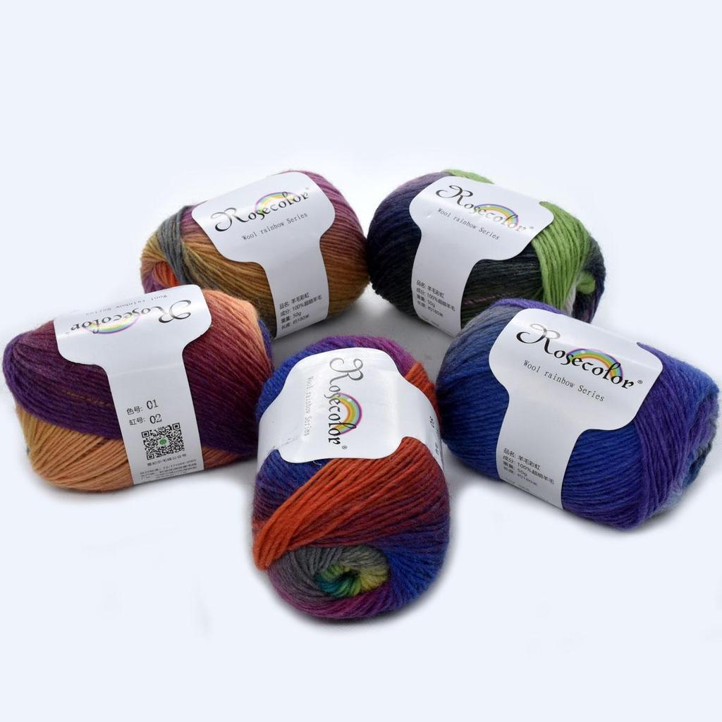 6pcs 300g (10.56oz) Soft Wool Yarn for Knitting Crochet DIY Blanket Shawl Scarf Amigurumi Jewelry Making Premium Craft Supplies Needle Arts Yarn