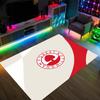 Nottingham Forest Football Design Crystal Velvet Carpet Cozy Non?Slip Printed Rug For Bedroom Living Room Entrance