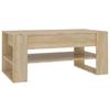  Coffee Table, Sonoma Oak 102x55x45 Cm, Wood-based Material