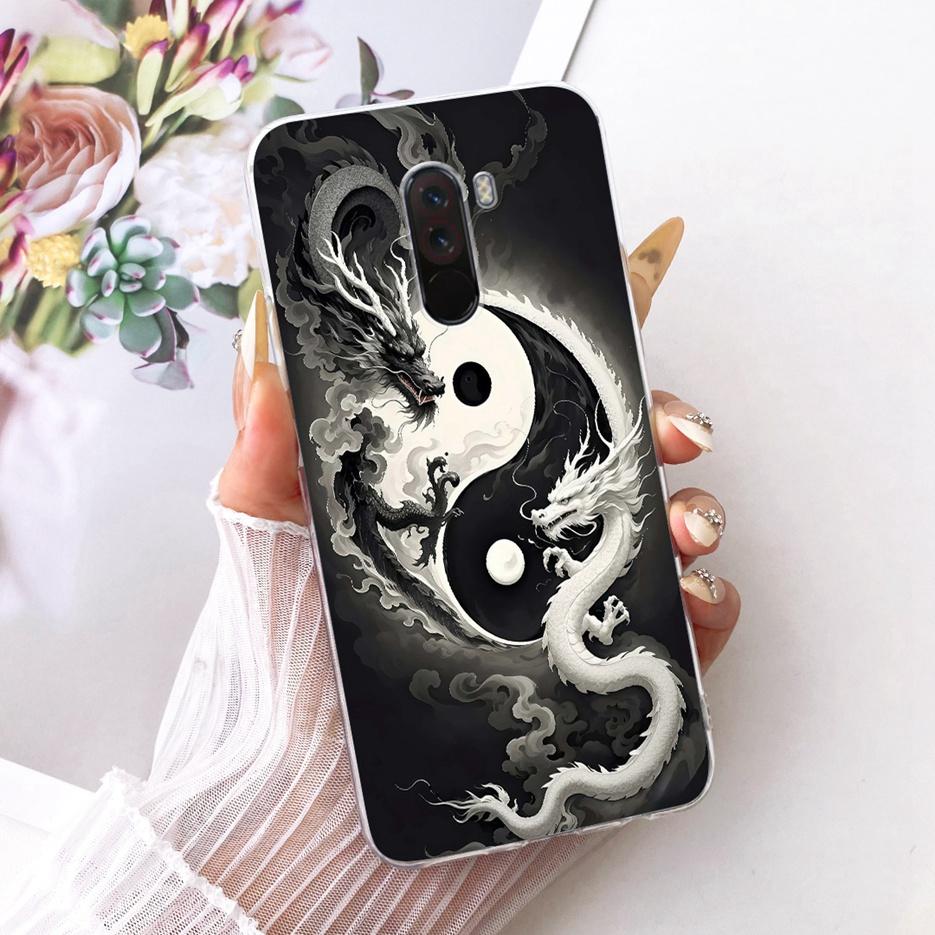 For Xiaomi Pocophone F1 Case Luxury Flowers Butterfly Painted Cover Soft Slim Phone Case For Xiaomi Poco F1 PhoneF1 PocoF1 Shell