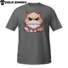Angry Fluffy Cat Shirt – Cute Grumpy Kitten with Attitude Tee Unisex T-Shirt