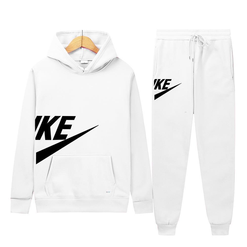 Herren Mode Hoodie Set: Herbst-Winter-Print, Lässiges Fitness-Sweatshirt im europäischen amerikanischen Stil