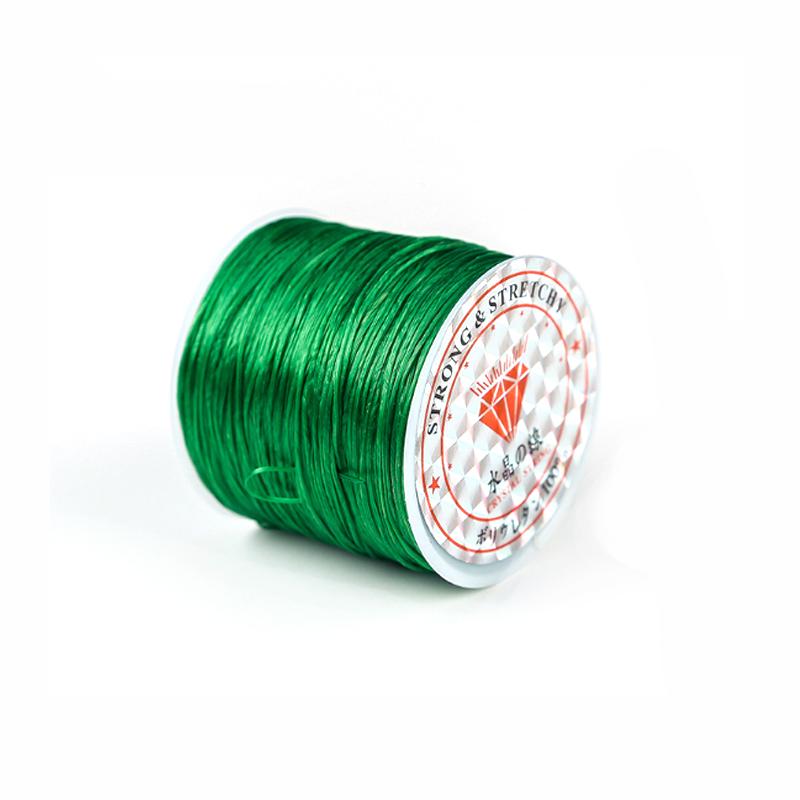 1 Roll Transparent Elastic Crystal Line Beading Cord for Jewelry Making and Garment Accessories