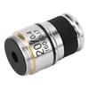 Microscope Objective Lens 20X Brass Chrome Plated RMS Interface Microscope Objective Lens Accessory