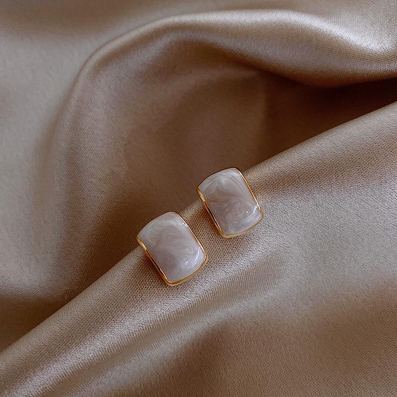 

Длинные серьги-бантики из серебряных игл S925 с кошачьим глазом и жемчугом - Ретро и универсальный стиль для женщин