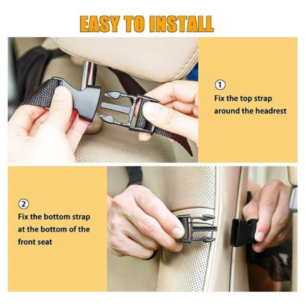 High-Capacity Backseat Car Organizer Car Seat Organizer  Backseat Storage