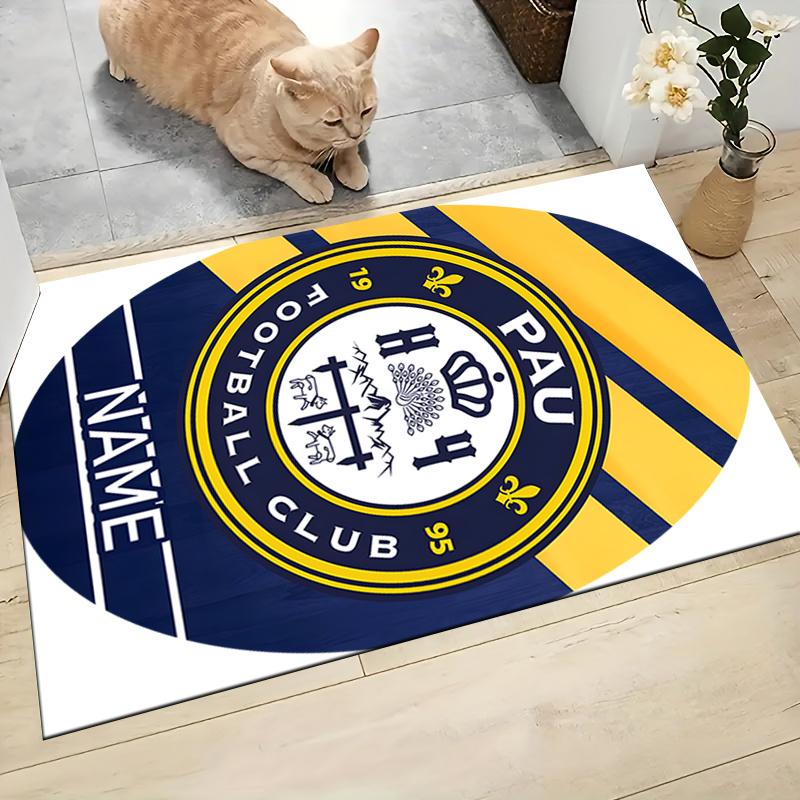 Custom Name Schalke Team Crest Carpet Rug Customizable Soft Washable Anti-Slip Home Living Room Sofa Mats Personalized Rug. 0909230