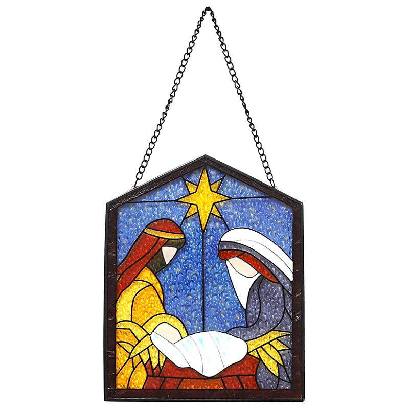 

1 шт. цветная картина оконное стекло вера трехмерная ручная настенная мебель для дома декоративная живопись цветная картина с изображением Иисуса орнамент