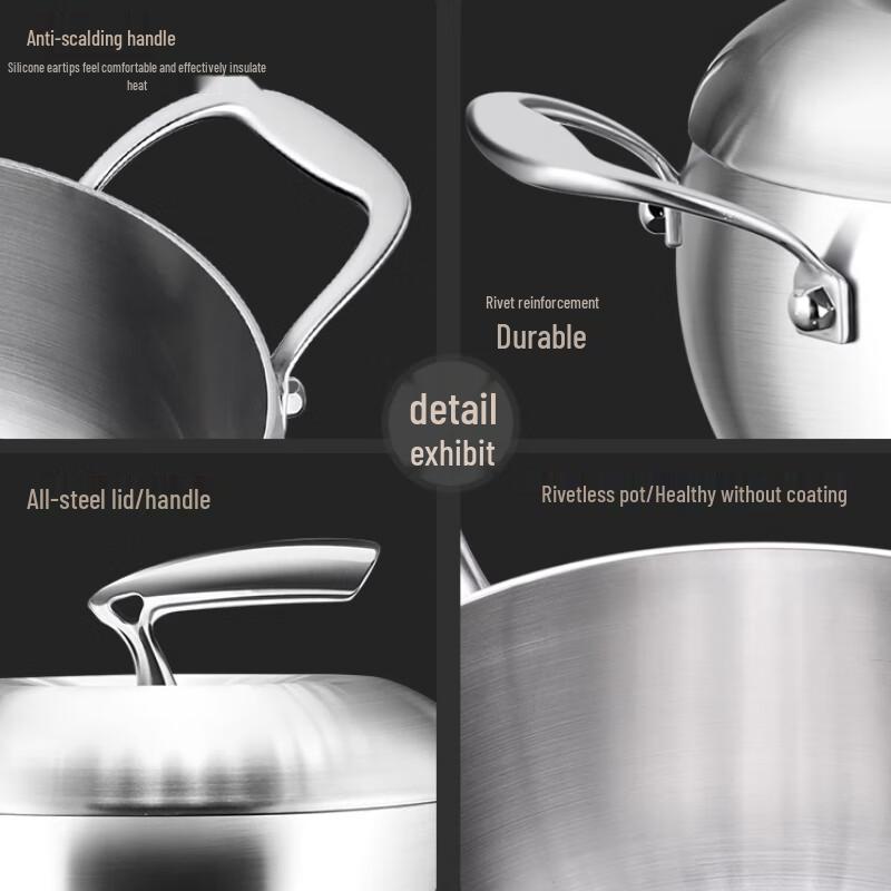 Sule 316 Stainless Steel Non-stick Steamer Soup Pot