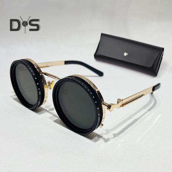 Malé okrúhle polarizované slnečné okuliare pre mužov ženy 1-9 stupňov nastaviteľný odtieň slnečné okuliare s ND filtrom šošovky na pláž, do tieňa, na rybolov, na šoférovanie