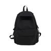 Women's Japanese & Korean Style Nylon Backpack - Solid Color, Lightweight, Fashionable for High School & College Students.