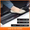 4Pcs Car Door Sill Door Edge Stickers Protector For Model 3 Model S Model Y Roadster SpaceX Auto Interior Accessories
